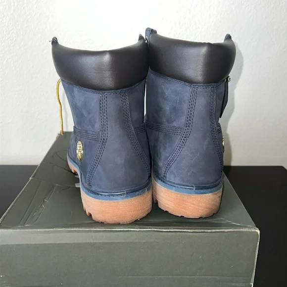 Timberland Men's Dark Blue Nubuck Boots